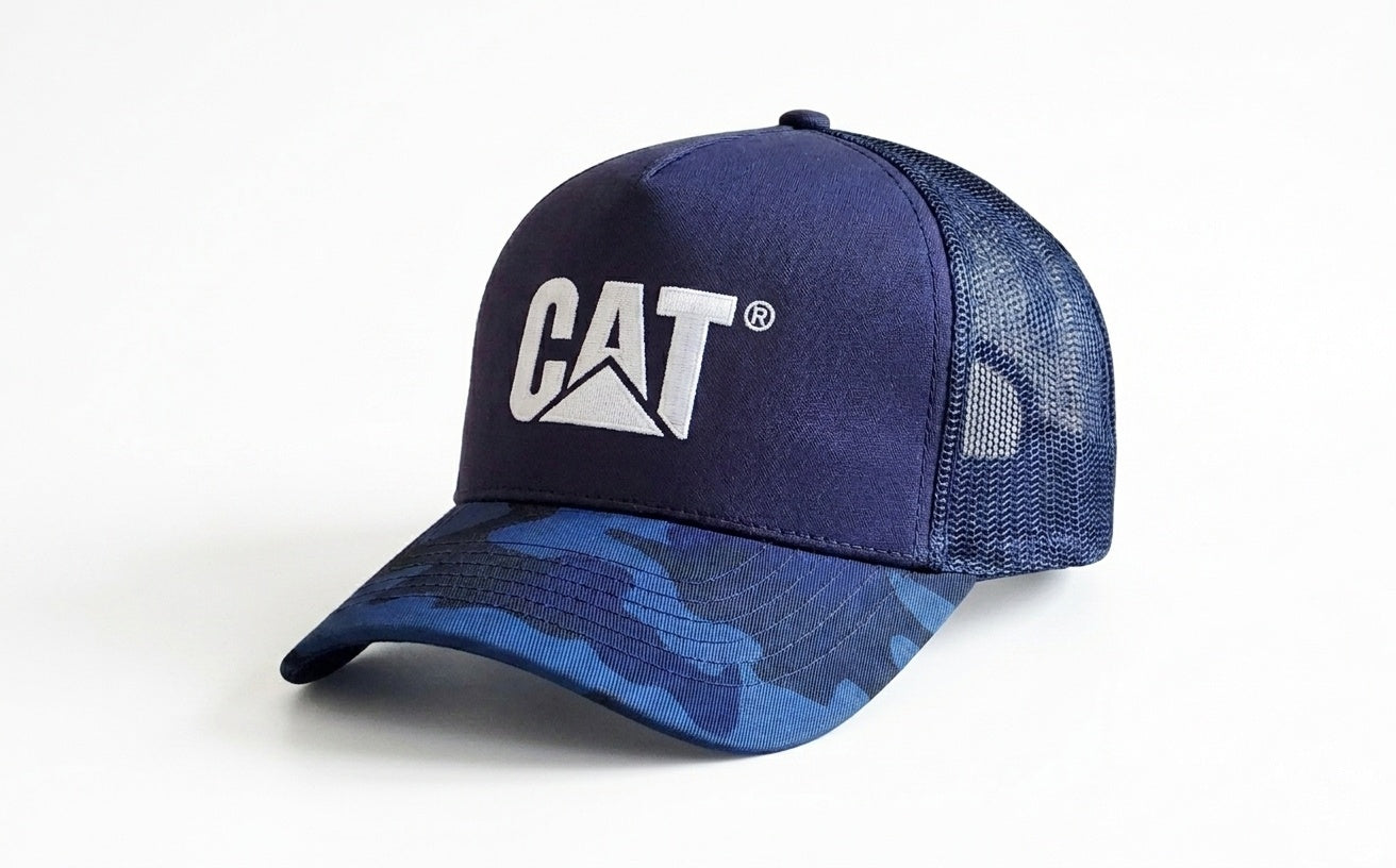 CAT | LOGO PRINTED MESH TRUCKER