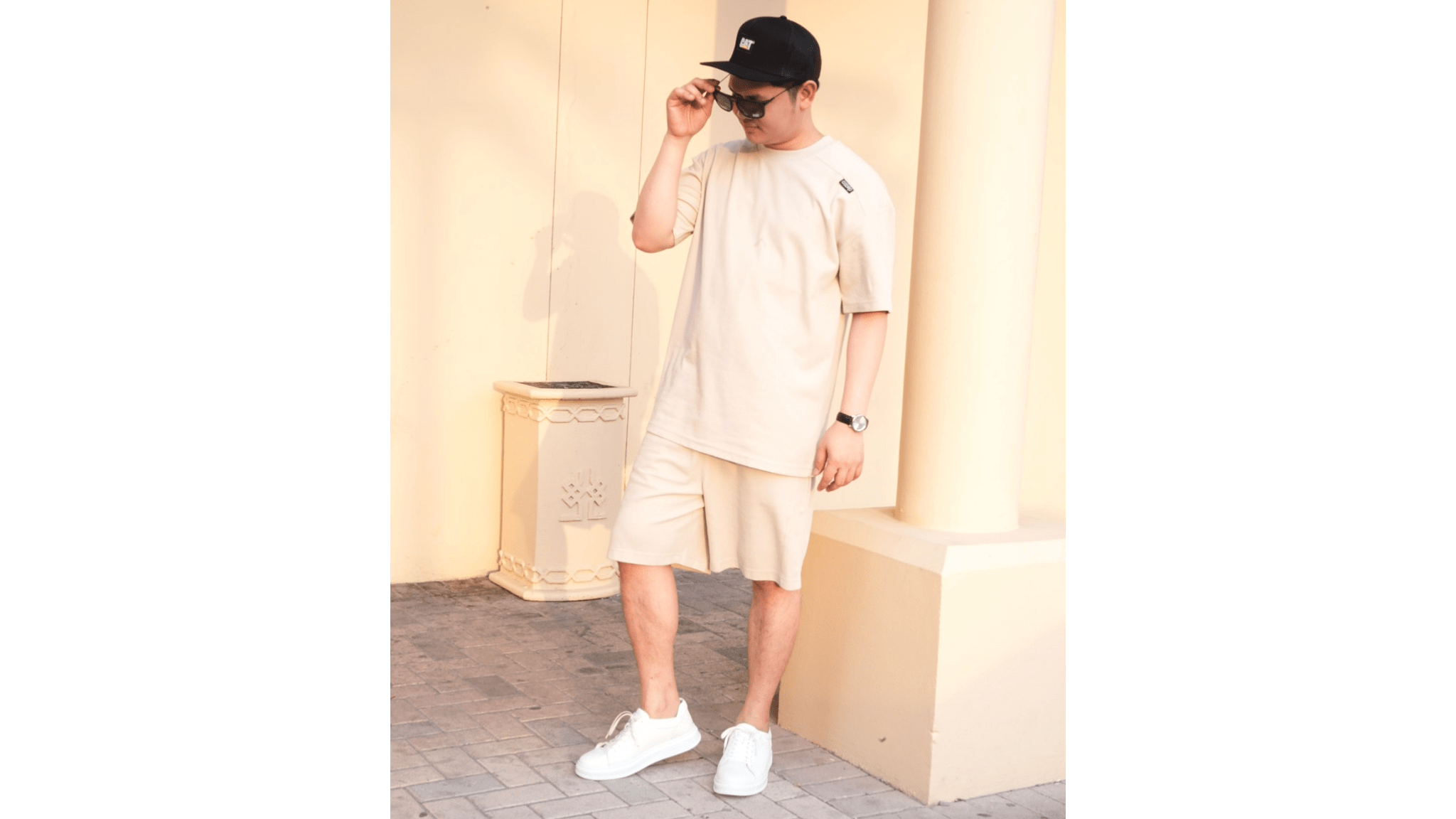 CEDRO | OVERSIZE LOGO T-SHIRT & SHORT FOR MEN’S SETS