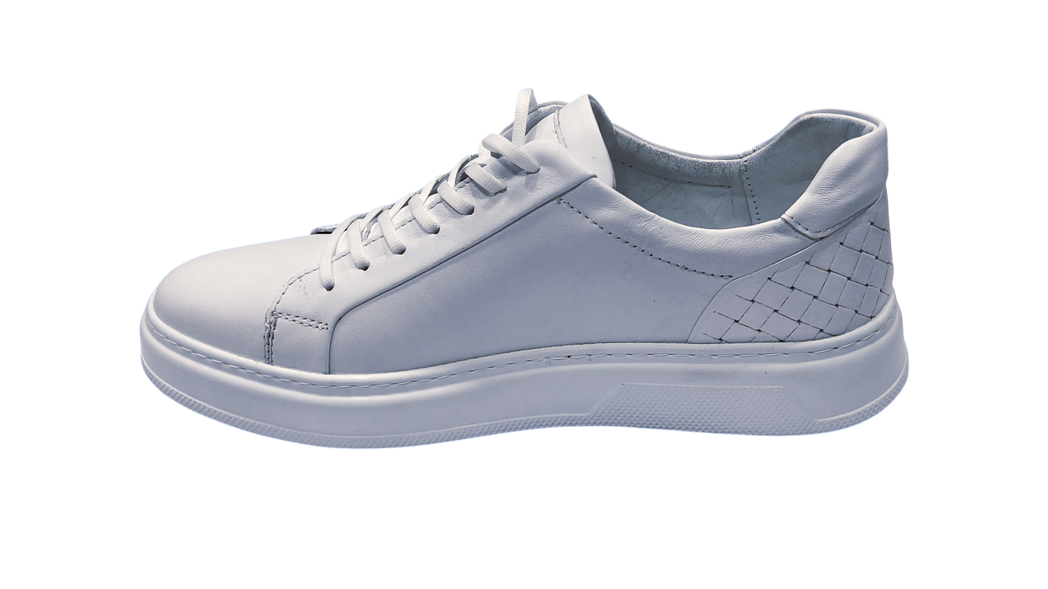 VENICE | MEN'S CASUAL SHOES LACE-UP LEATHER WHITE