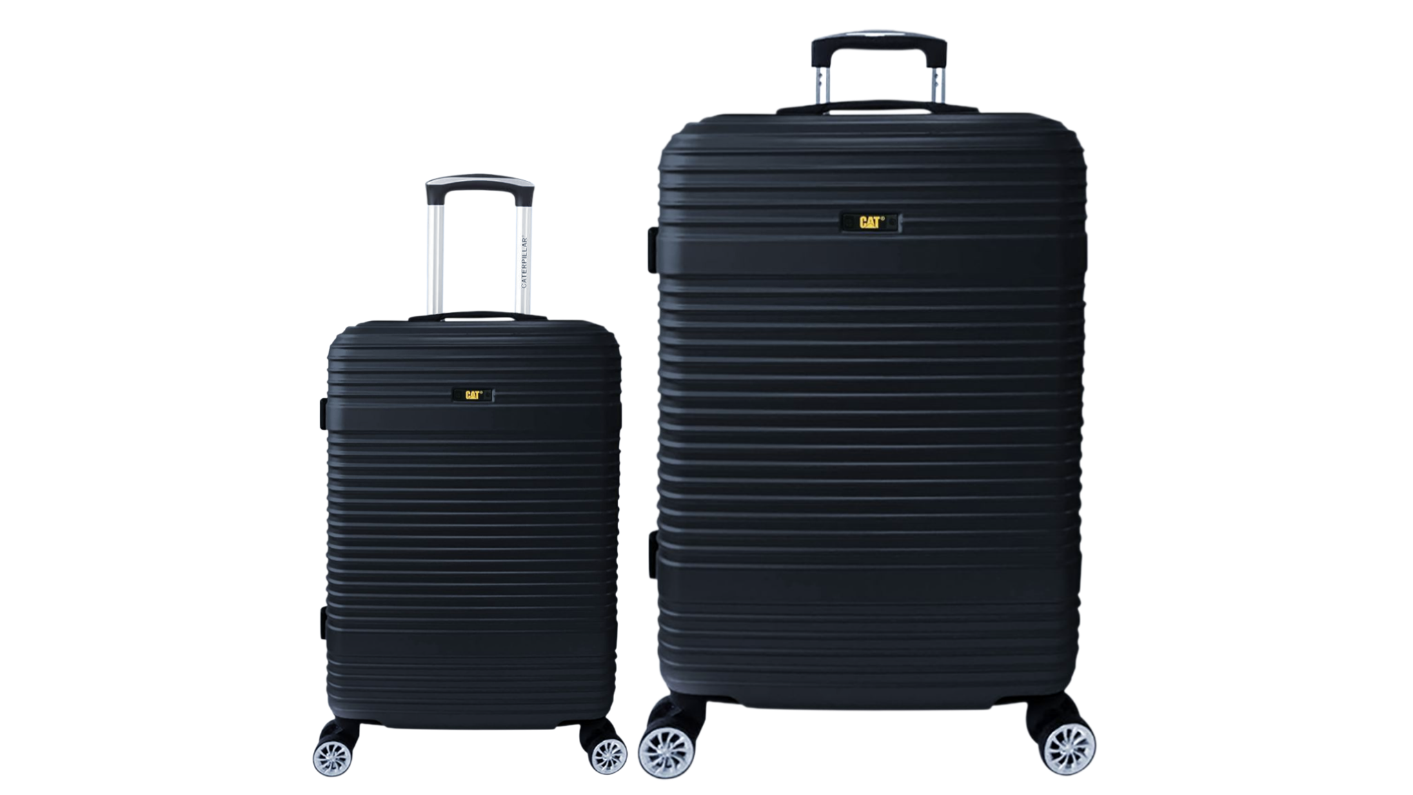 CATERPILLAR | 2 SET SUITCASE TRAVEL BAG BLACK 20” / 28”