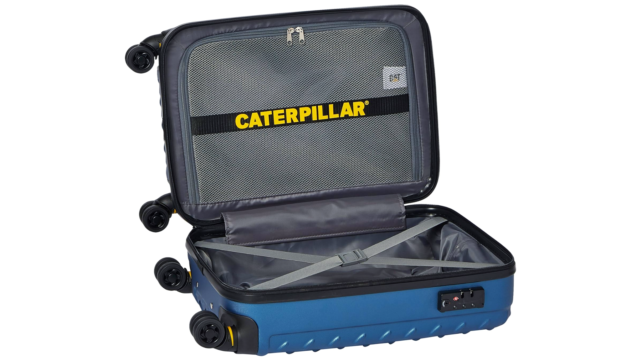 CATERPILLAR | INDUSTRIAL PLATE SUITCASE 20" 24" 28" TROLLEY