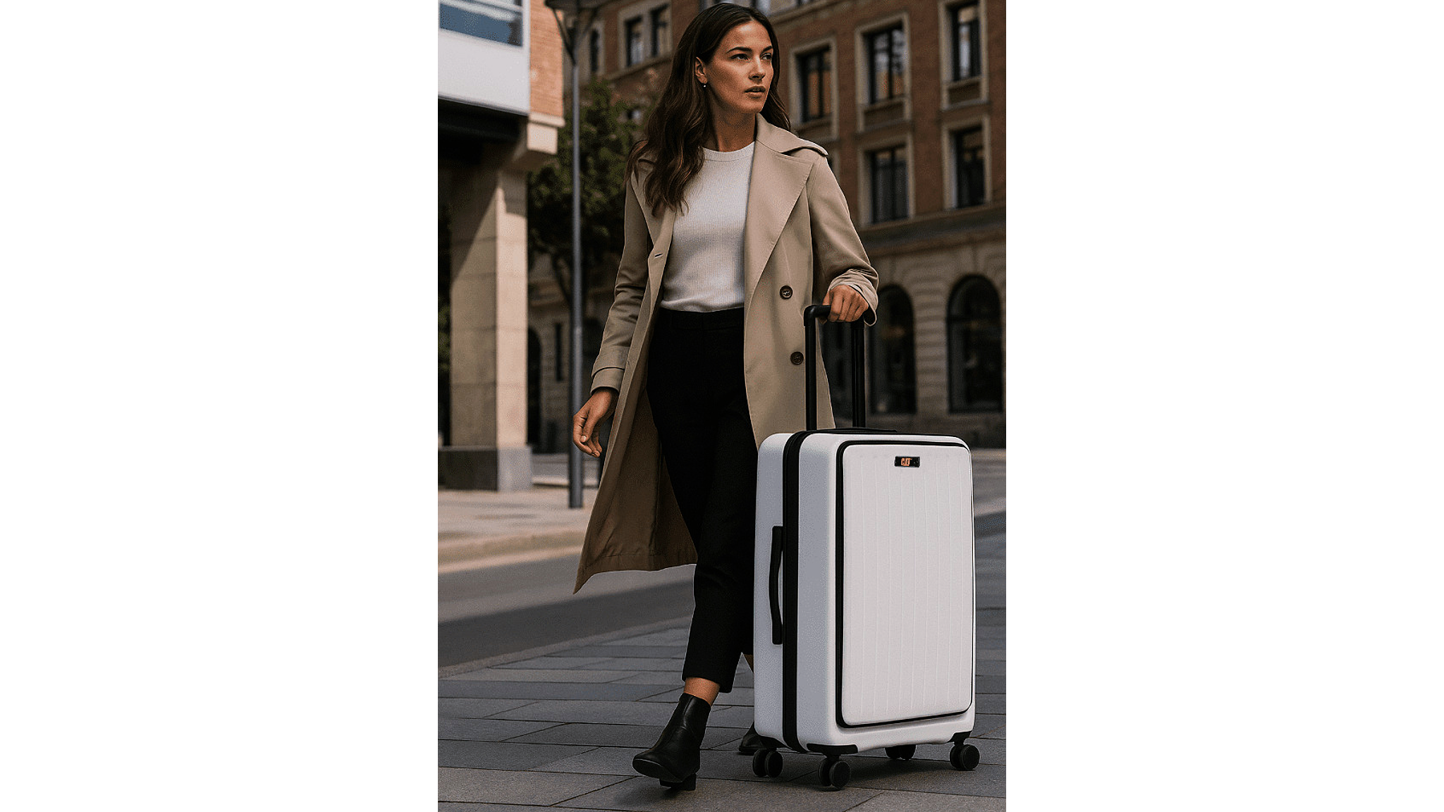 CATERPILLAR | NEXUS HARD-CASE TROLLEY BAG 20” 24” 28” WHITE