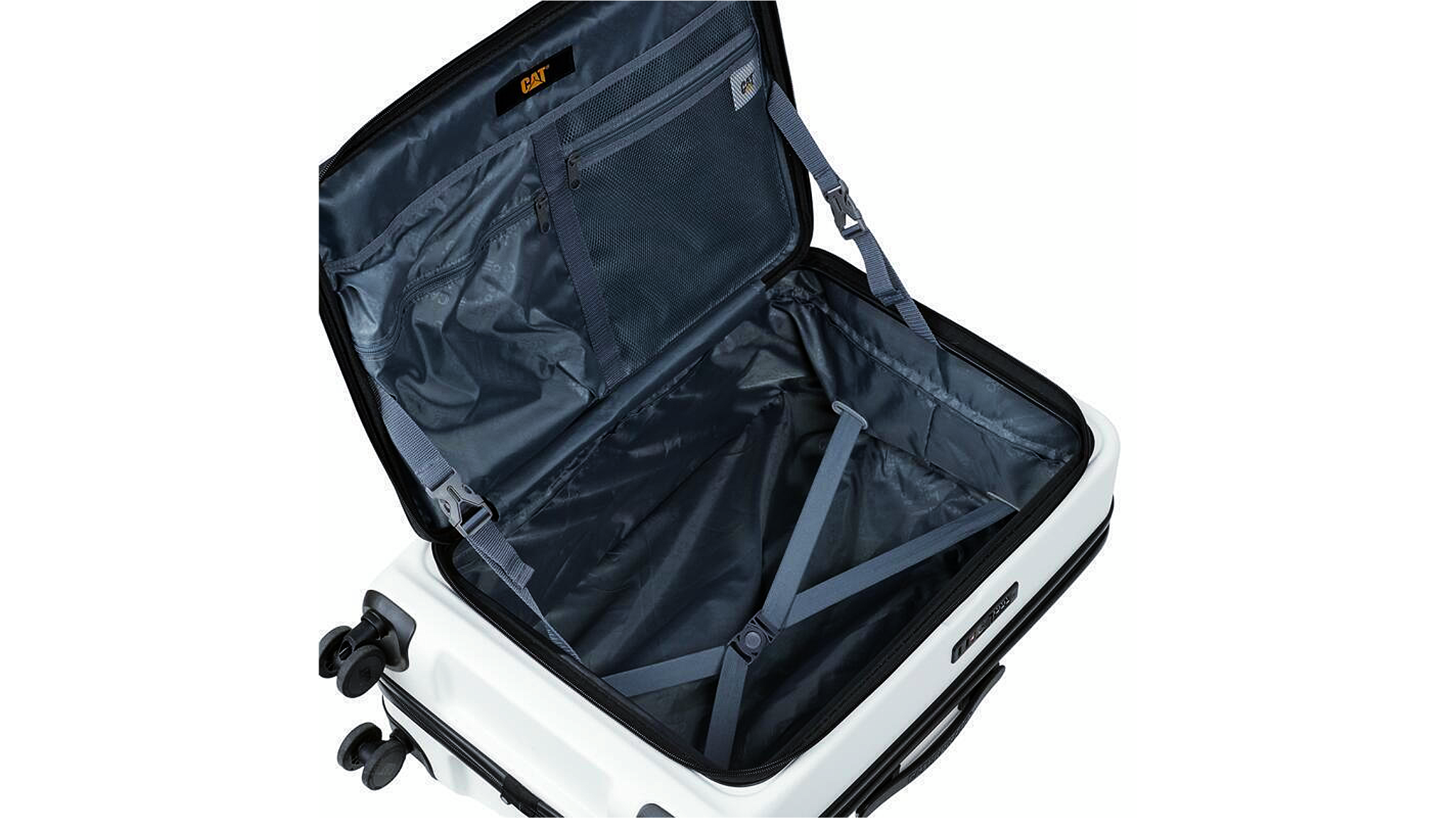CATERPILLAR | NEXUS HARD-CASE TROLLEY BAG 20” 24” 28” WHITE