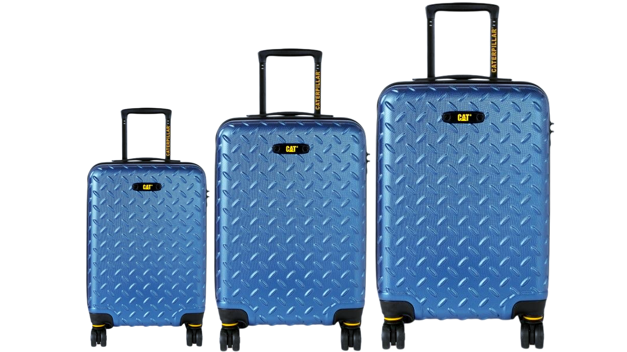 CATERPILLAR | INDUSTRIAL PLATE SUITCASE 20" 24" 28" TROLLEY