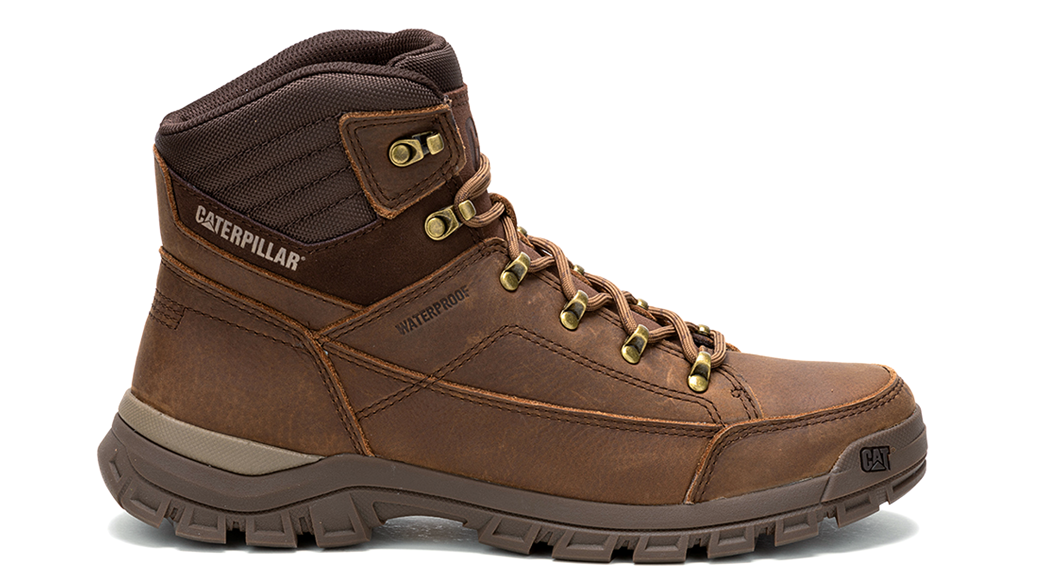 CAT | THRESHOLD HIKER WATERPROOF MEN'S LIFESTYLE BOOTS MUSHROOM