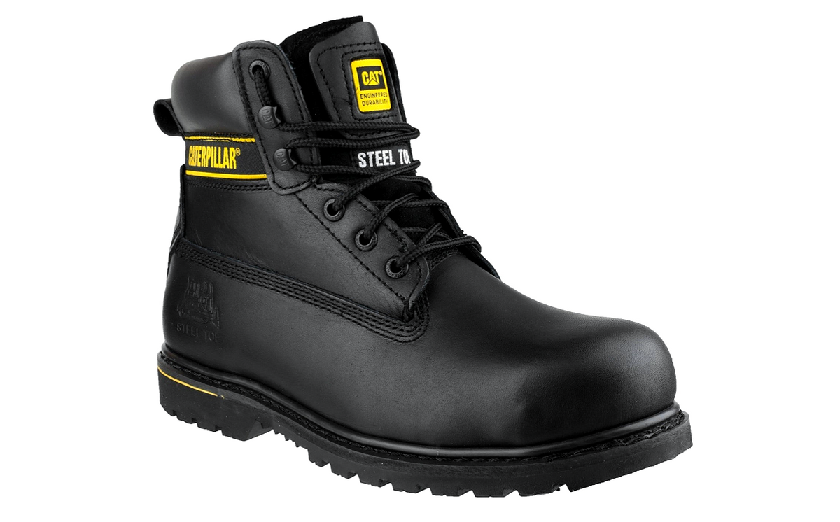 CAT | HOLTON BLACK SAFETY BOOTS