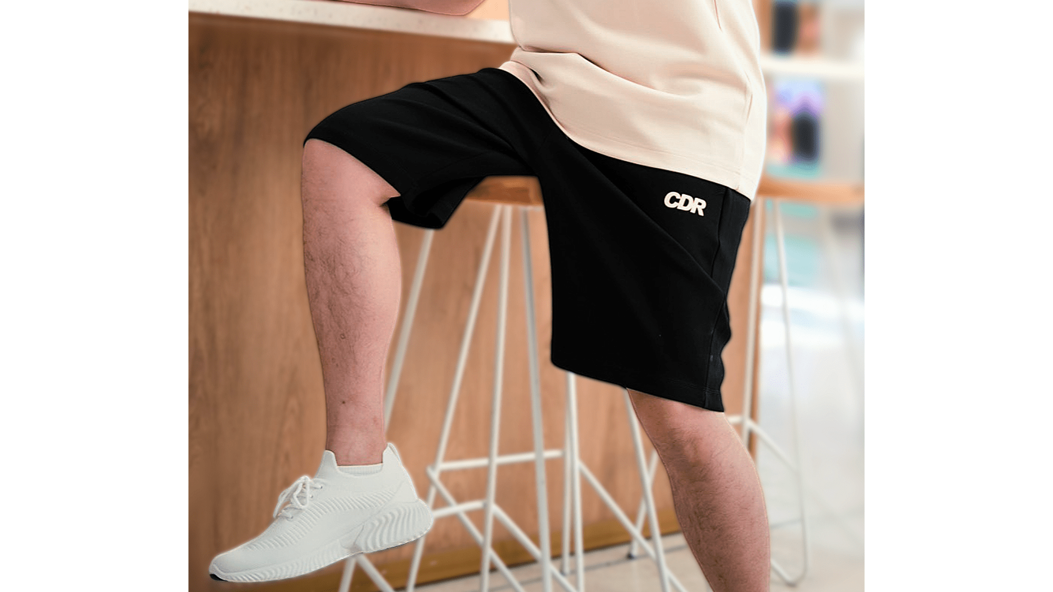 CEDRO | OVERSIZE MEN’S SHORT WITH LOGO BRAND