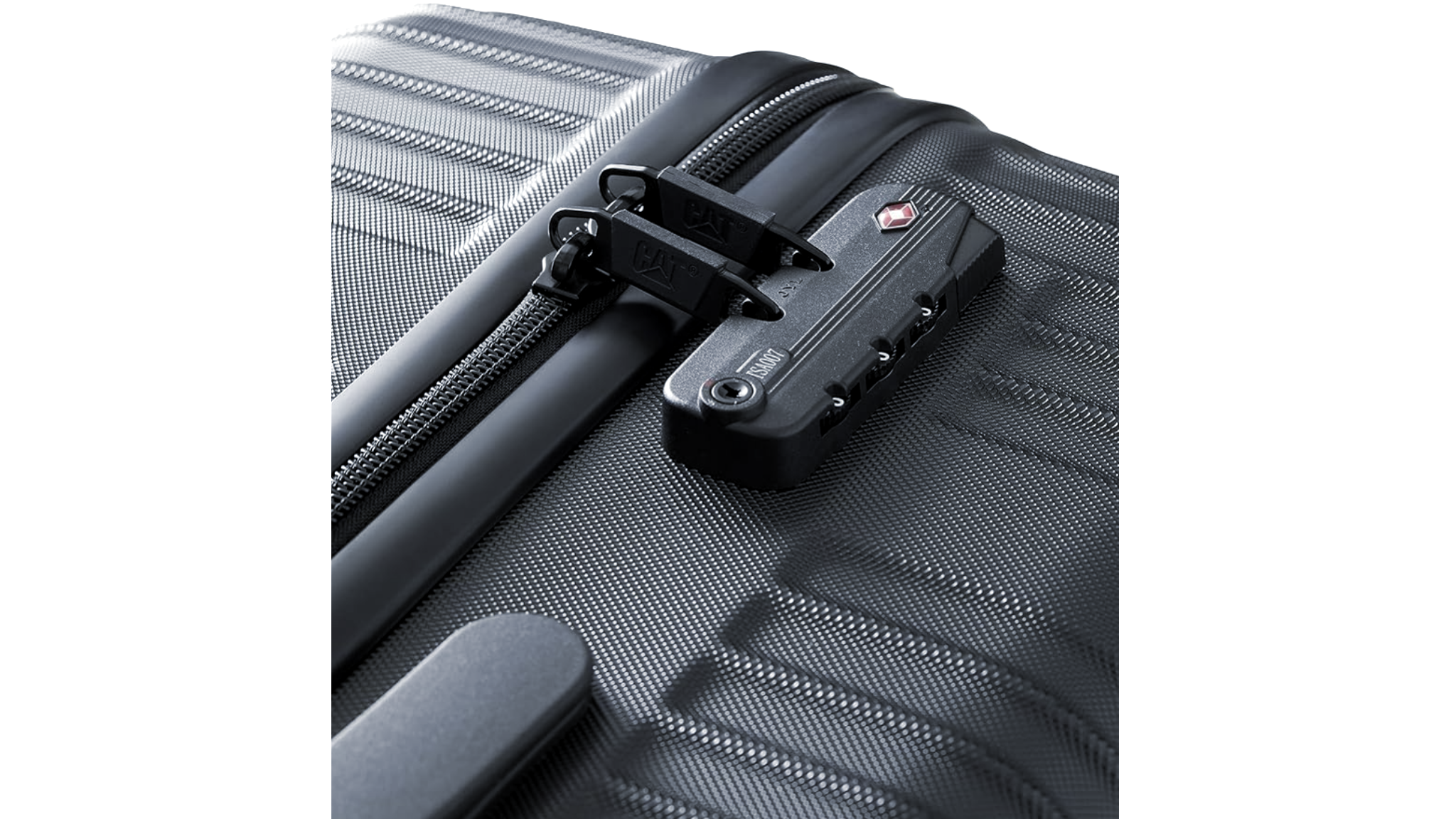 CAT | SUITCASE TRAVEL BAG MADE OF ABS 4 WHEELS ALEXA BLACK