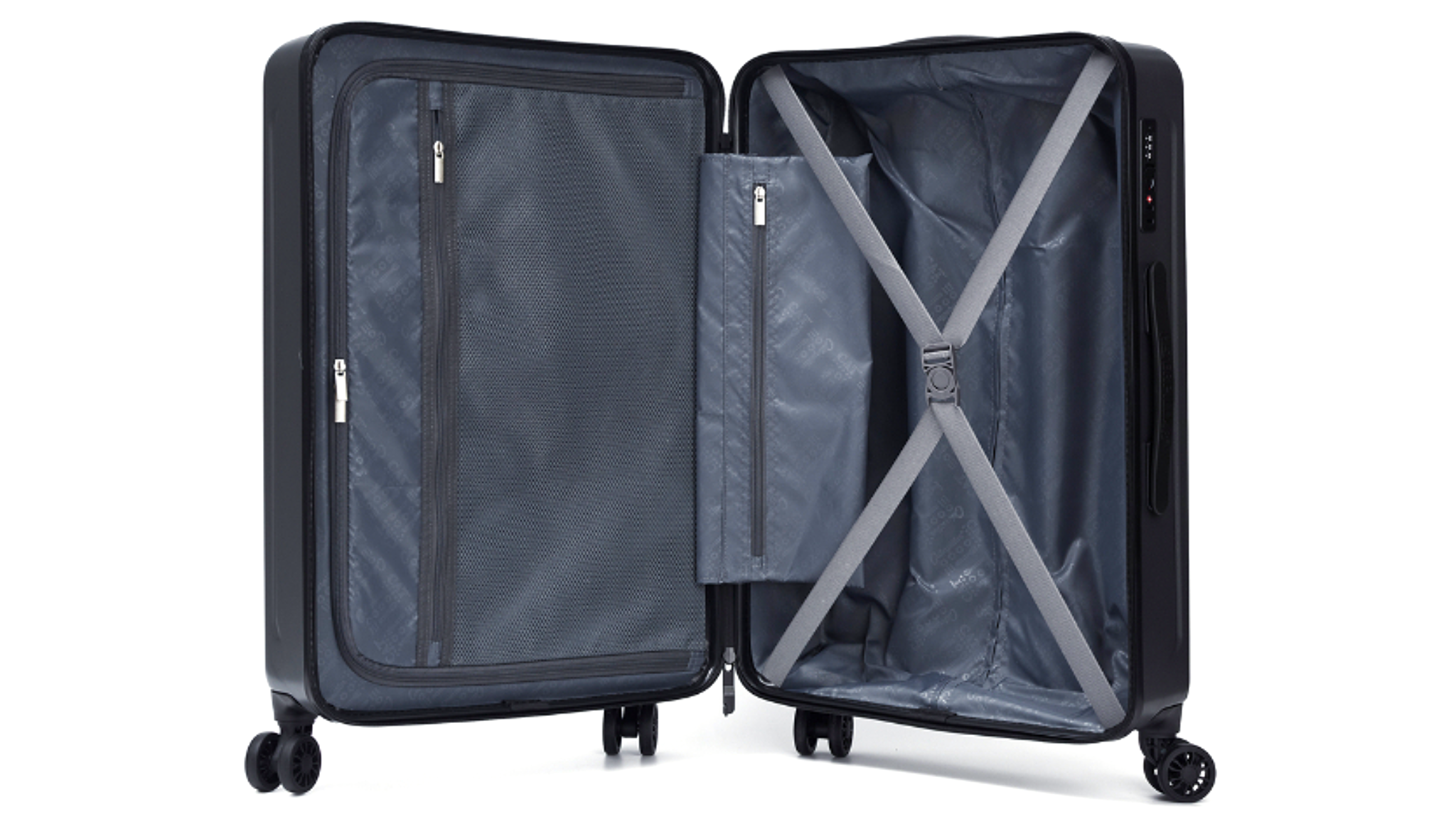 CATERPILLAR | SCULPTED HARD CASE 4 WHEELS TROLLEY